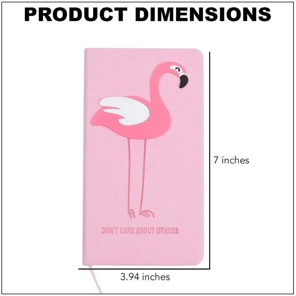 Pink Flamingo Pattern Journal with Stencil Set